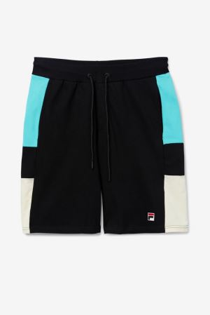 FILA Galway Shorts Black / Blue / Turquoise,Mens Clothing | CA.OTVXSE910